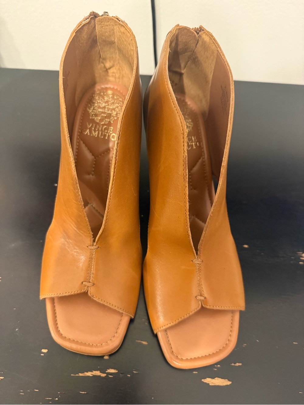 Vince Camuto Jesilia Open Toe
Bootie (Women) Size 8M LIGHT COGNAC - Picture 6 of 9